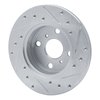 631-76022L Drilled/Slotted Brake Rotor [Silver], 1984-1988 Multiple Makes/Models, Position: Front Left - image 4