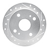 631-76023R Drilled/Slotted Brake Rotor [Silver], 1985-1987 Lexus/Toyota/Scion, Position: Rear Right - image 1