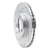 631-76024L Drilled/Slotted Brake Rotor [Silver], 1984-1987 Lexus/Toyota/Scion, Position: Front Left - image 2