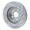 631-76027L Drilled/Slotted Brake Rotor [Silver], 1986-1989 Lexus/Toyota/Scion, Position: Front Left - image 4