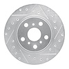 631-76027R Drilled/Slotted Brake Rotor [Silver], 1986-1989 Lexus/Toyota/Scion, Position: Front Right - image 1