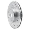 631-76027R Drilled/Slotted Brake Rotor [Silver], 1986-1989 Lexus/Toyota/Scion, Position: Front Right - image 2