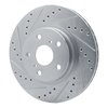 631-76028L Drilled/Slotted Brake Rotor [Silver], 1986-1992 Lexus/Toyota/Scion, Position: Front Left - image 2