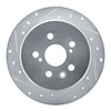 631-76029L Drilled/Slotted Brake Rotor [Silver], 1986-1993 Lexus/Toyota/Scion, Position: Rear Left - image 1