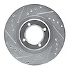 631-76030L Drilled/Slotted Brake Rotor [Silver], 1985-1988 Lexus/Toyota/Scion, Position: Front Left - image 1