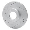 631-76030L Drilled/Slotted Brake Rotor [Silver], 1985-1988 Lexus/Toyota/Scion, Position: Front Left - image 2