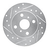 631-76031L Drilled/Slotted Brake Rotor [Silver], 1985-1986 Lexus/Toyota/Scion, Position: Rear Left - image 1