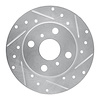 631-76031R Drilled/Slotted Brake Rotor [Silver], 1985-1986 Lexus/Toyota/Scion, Position: Rear Right - image 1