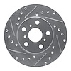 631-76033L Drilled/Slotted Brake Rotor [Silver], 1987-1987 Lexus/Toyota/Scion, Position: Front Left - image 1