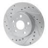 631-76033L Drilled/Slotted Brake Rotor [Silver], 1987-1987 Lexus/Toyota/Scion, Position: Front Left - image 2