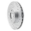 631-76036R Drilled/Slotted Brake Rotor [Silver], 1987-1991 Lexus/Toyota/Scion, Position: Front Right - image 2