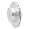 631-76040L Drilled/Slotted Brake Rotor [Silver], 1989-1992 Lexus/Toyota/Scion, Position: Front Left - image 2