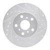 631-76041R Drilled/Slotted Brake Rotor [Silver], 1988-1993 Lexus/Toyota/Scion, Position: Front Right - image 1