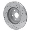 631-76042L Drilled/Slotted Brake Rotor [Silver], 1987-1991 Lexus/Toyota/Scion, Position: Front Left - image 4