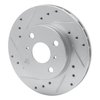 631-76043L Drilled/Slotted Brake Rotor [Silver], 1990-1991 Lexus/Toyota/Scion, Position: Front Left - image 2