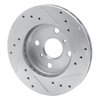 631-76043L Drilled/Slotted Brake Rotor [Silver], 1990-1991 Lexus/Toyota/Scion, Position: Front Left - image 4