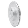 631-76044L Drilled/Slotted Brake Rotor [Silver], 1990-1991 Lexus/Toyota/Scion, Position: Front Left - image 2