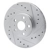 631-76045R Drilled/Slotted Brake Rotor [Silver], 1990-1993 Lexus/Toyota/Scion, Position: Front Right - image 2