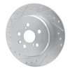 631-76046L Drilled/Slotted Brake Rotor [Silver], 1990-1993 Lexus/Toyota/Scion, Position: Rear Left - image 2