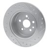 631-76046L Drilled/Slotted Brake Rotor [Silver], 1990-1993 Lexus/Toyota/Scion, Position: Rear Left - image 4