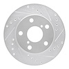 631-76047R Drilled/Slotted Brake Rotor [Silver], 1991-1995 Lexus/Toyota/Scion, Position: Front Right - image 1