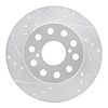 631-76048L Drilled/Slotted Brake Rotor [Silver], 1991-1995 Lexus/Toyota/Scion, Position: Rear Left - image 1
