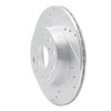 631-76048L Drilled/Slotted Brake Rotor [Silver], 1991-1995 Lexus/Toyota/Scion, Position: Rear Left - image 2