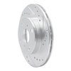631-76049R Drilled/Slotted Brake Rotor [Silver], 1991-1999 Lexus/Toyota/Scion, Position: Front Right - image 2