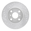 631-76050L Drilled/Slotted Brake Rotor [Silver], 1992-1995 Lexus/Toyota/Scion, Position: Front Left - image 1