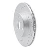 631-76050L Drilled/Slotted Brake Rotor [Silver], 1992-1995 Lexus/Toyota/Scion, Position: Front Left - image 2