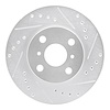 631-76050R Drilled/Slotted Brake Rotor [Silver], 1992-1995 Lexus/Toyota/Scion, Position: Front Right - image 1