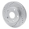 631-76051L Drilled/Slotted Brake Rotor [Silver], 1992-2001 Lexus/Toyota/Scion, Position: Front Left - image 2