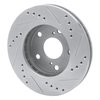 631-76051L Drilled/Slotted Brake Rotor [Silver], 1992-2001 Lexus/Toyota/Scion, Position: Front Left - image 4