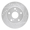 631-76051R Drilled/Slotted Brake Rotor [Silver], 1992-2001 Lexus/Toyota/Scion, Position: Front Right - image 1