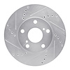 631-76052L Drilled/Slotted Brake Rotor [Silver], 1992-2006 Lexus/Toyota/Scion, Position: Front Left - image 1