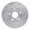 631-76052R Drilled/Slotted Brake Rotor [Silver], 1992-2006 Lexus/Toyota/Scion, Position: Front Right - image 1