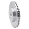 631-76052R Drilled/Slotted Brake Rotor [Silver], 1992-2006 Lexus/Toyota/Scion, Position: Front Right - image 2