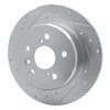 631-76053L Drilled/Slotted Brake Rotor [Silver], 1992-2003 Lexus/Toyota/Scion, Position: Rear Left - image 2
