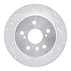 631-76053R Drilled/Slotted Brake Rotor [Silver], 1992-2003 Lexus/Toyota/Scion, Position: Rear Right - image 1