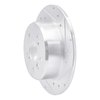 631-76053R Drilled/Slotted Brake Rotor [Silver], 1992-2003 Lexus/Toyota/Scion, Position: Rear Right - image 2