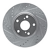 631-76055L Drilled/Slotted Brake Rotor [Silver], 1999-2007 Lexus/Toyota/Scion, Position: Front Left - image 1