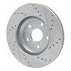 631-76055L Drilled/Slotted Brake Rotor [Silver], 1999-2007 Lexus/Toyota/Scion, Position: Front Left - image 4