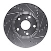 631-76055R Drilled/Slotted Brake Rotor [Silver], 1999-2007 Lexus/Toyota/Scion, Position: Front Right - image 1