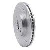 631-76055R Drilled/Slotted Brake Rotor [Silver], 1999-2007 Lexus/Toyota/Scion, Position: Front Right - image 2