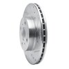 631-76056R Drilled/Slotted Brake Rotor [Silver], 1993-2002 Multiple Makes/Models, Position: Front Right - image 2