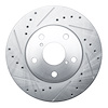 631-76057L Drilled/Slotted Brake Rotor [Silver], 1992-1995 Lexus/Toyota/Scion, Position: Front Left - image 1