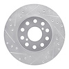 631-76058L Drilled/Slotted Brake Rotor [Silver], 1992-1995 Lexus/Toyota/Scion, Position: Rear Left - image 1