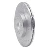 631-76058R Drilled/Slotted Brake Rotor [Silver], 1992-1995 Lexus/Toyota/Scion, Position: Rear Right - image 2