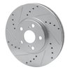 631-76059L Drilled/Slotted Brake Rotor [Silver], 1994-1999 Lexus/Toyota/Scion, Position: Front Left - image 2