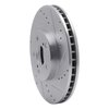 631-76059R Drilled/Slotted Brake Rotor [Silver], 1994-1999 Lexus/Toyota/Scion, Position: Front Right - image 2